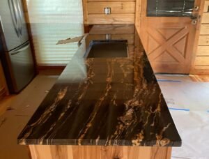 Happy clients in Cobb County, GA, praising top-rated countertop installers for exceptional service.